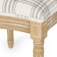 thumbnail image 5 of Noble House Karter Fabric Dining Chairs, Set of 2, Gray Plaid and Light Beige, 5 of 10