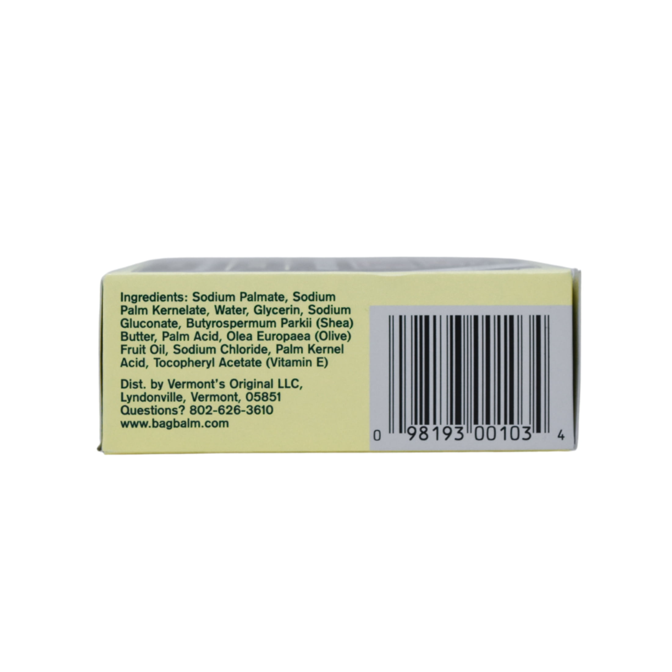 Vermont's Original Bag Balm Sensitive Skin Bar Soap, Shea Butter, 3.9oz