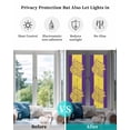 thumbnail image 4 of Window Privacy Film Conch Mandalas Stained Glass Window Film Decorative Sun Block Window Cover Boho Modern Yellow Purple Abstract Stripe Window Clings Static Adhesive Sticker for Bathroom 17.7"x78.7", 4 of 7