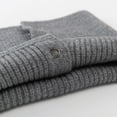 thumbnail image 5 of UJNDER Winter Scarf for Men and Women Wool Bib Double Thick Knit Ring Warm Windproof Grey One Size, 5 of 8