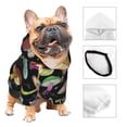 thumbnail image 3 of Fotbe Bright Mushrooms Sudadera con Estampado para Perros Pequeños – Suéter con Capucha para Mascotas, Tela Suave de Forro Polar con Bolsillo-X-Large, 3 of 7