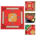 thumbnail image 3 of 1PC Mahjong Table Cloth Square Shape Mahjong Mat Board Room Mahjong Pad Anti-slip Desktop Cushion for Games Board Games Mahjong Use (Red), 3 of 5