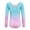 Pink, variant on TOOYOU Girls Jumpsuit Fashionable Printed Long Sleeved Gymnastics Leotards For Girls Color Gradient Tie Dye Print Dance Training Leotard Children'S Skin Friendly Clothing Size 3-4 Years ,Black
