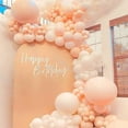 thumbnail image 4 of PartyWoo Pastel Orange Balloons, 100 pcs Pale Orange Balloons Different Sizes Pack of 36 Inch 18 Inch 12 Inch 10 Inch 5 Inch Peach Balloons for Balloon Garland or Arch as Party Decorations, Orange-Q02, 4 of 5