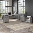 thumbnail image 2 of Scranton & Co Engineered Wood 72W Desk with Storage and Drawers in Platinum Gray, 2 of 10