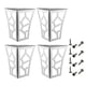 thumbnail image 3 of 4 patas de metal con diseño hueco para muebles, elevadores y soportes para gabinetes. Plata, 3 of 8