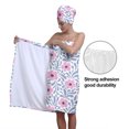thumbnail image 5 of Colevkie Women 2 Pieces Bath Wrap Set Bath Skirt & Shower Cap Absorbent Soft Quick Drying Adjustable for Bathroom Sauna Beach Hotel Printed Cute Florals Pattern, 5 of 8