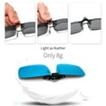 thumbnail image 6 of Joopin 2 Pairs Polarized Clip-on Flip Up Metal Clip Rimless Sunglasses for Eyeglasses (blue+brown), 6 of 10