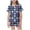 Blue, variant on Girls Pajamas Short Sleeve Baseball Collar Top With Bow And Elastic Waist Shorts Casual Playwear Pajama Set For Toddler Kids/12-13 Years