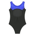 thumbnail image 5 of iiniim Kid Girl Gymnastics Leotards Bodysuit with Shorts Ballet Unitard Dancing Training Costume Size 4-14 Royal Blue&Black 8, 5 of 7