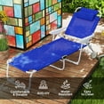 thumbnail image 4 of Outsunny Chaise Longue Extérieure avec Dossier Réglable, Bleu, 4 of 10