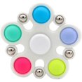 thumbnail image 1 of Mini Pop Simple Fidget Dimple Toy, Push Pop Bubble Sensory Fidget Game Toy, Silicone Bubble Flipping Board Fidgets for Home Office School, Portable Hand Fingertip-Top Rotating-Toy (White), 1 of 8