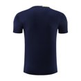 thumbnail image 4 of inlzdz Kids Boys Soccer Jersey Short Sleeve Breathable Athletic T-Shirt Tee Football Badminton Navy Blue 3XS, 4 of 7