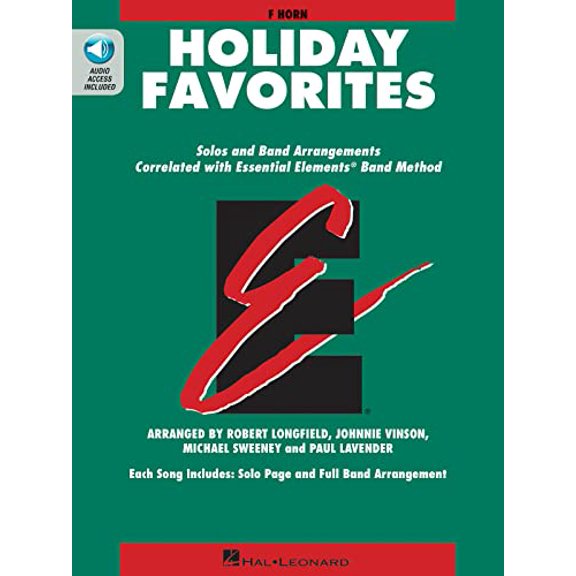 Pre-Owned Essential Elements Holiday Favorites: F Horn Book with Online Audio (Essential Elements Band Folios), 9781540027962, 1540027961, Paperback,