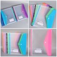 thumbnail image 3 of SHISUYAN 6Pcs Office Binder Pockets Documents Snap Button Binder Pouches File Storage Bags File Folder, 3 of 8