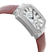 s Philip Stein Classic Square 28mm Steel MOP Dial Ladies Quartz Watch 21-CMOP