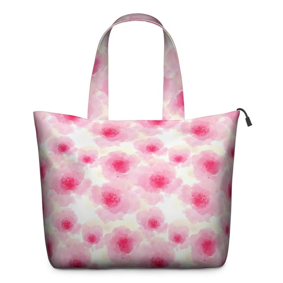 Pioneer Flower Floral Print Pattern Travel Tote Bags for Women Carry On,Large Weekender Bags for Women Travel,Multi Functional Duffle Bag for Work,Shopping,Sports