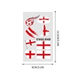 thumbnail image 2 of Flag Temporary Tattoos Suitable For Various Football Matches And Cheerleading Events Temporary Face Tattoos, 2 of 5