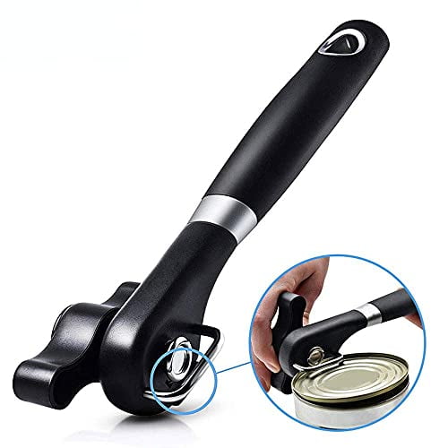 Can Opener Smooth Edge Manual,Can Opener Handheld,No Sharp Edges With Soft Grips,Food Grade Stainless Steel Cutting Can Opener,Professional Ergonomic Can Opener for Kitchen & Restaurant
