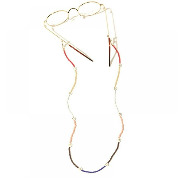 Mask Chain Necklace Holders around Neck for Women, 18K Gold Plated