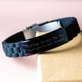 thumbnail image 3 of Pediatrician Power Christmas Unique Gifts from Men to Women, Funny Quote Glide lock Clasp Bracelet, Adjustable Silver Black Stainless Steel Silicone, 3 of 4