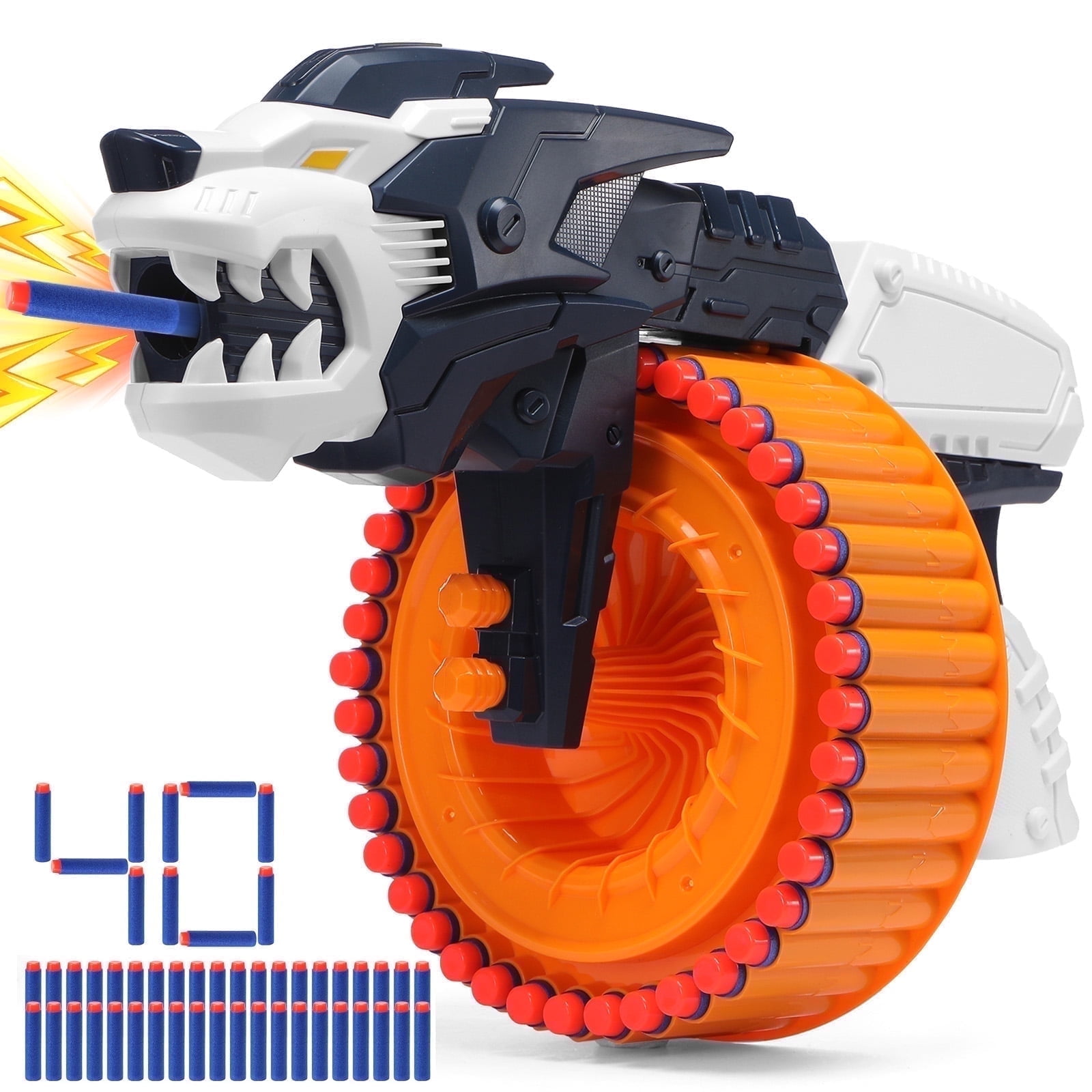 Ryan's World Dart Tag Renegade Rapid Shot Blaster - 80 Dart Pack