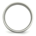 thumbnail image 6 of Titanium Grooved Sterling Silver Inlay 8mm Brushed Band, 6 of 7