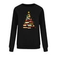 thumbnail image 6 of ShiShine Women's Christmas Sweatshirt Cute Books Tree Graphic Long Sleeve Holiday Shirts Casual Crew Neck Xmas Tops, 6 of 6