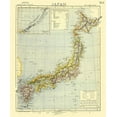thumbnail image 2 of Letts 20x23 White Modern Wood Framed Museum Art Print Titled - Japan - Letts 1883, 2 of 4
