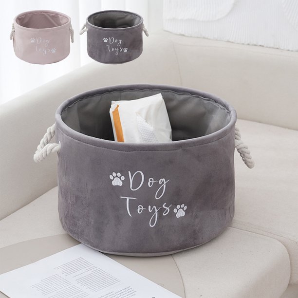 Cesta de almacenamiento de tela | Cubo organizador de tela plegable con asas | Suave y duradero | Gran capacidad 13"x8" | Multiusos para ropa, juguetes, lavandería, hogar, guardería, decorativo