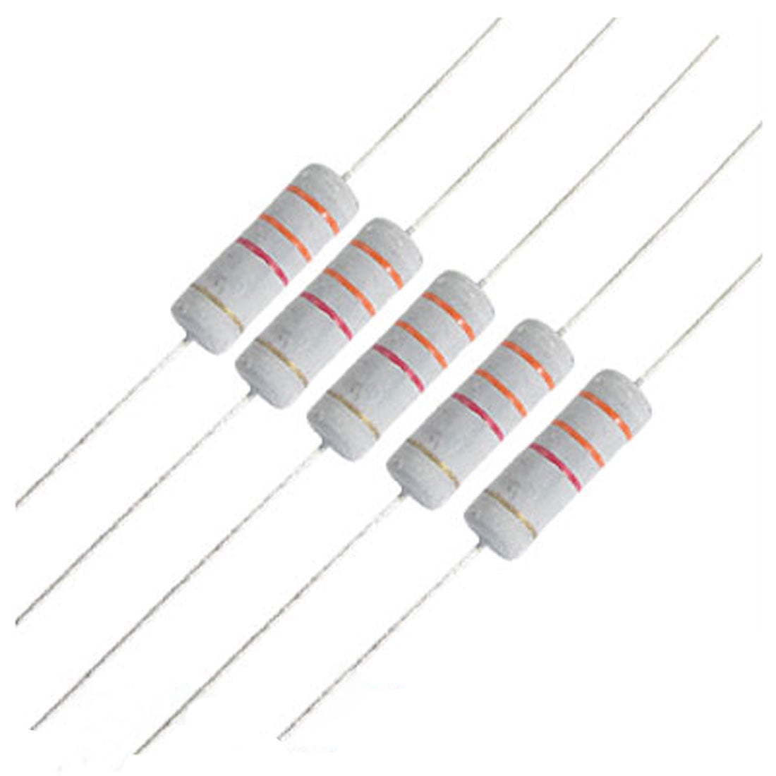 10 Pcs 3W 500V 3.3K 3K3 Ohm Axial Metal Oxide Film Resistors Walmart