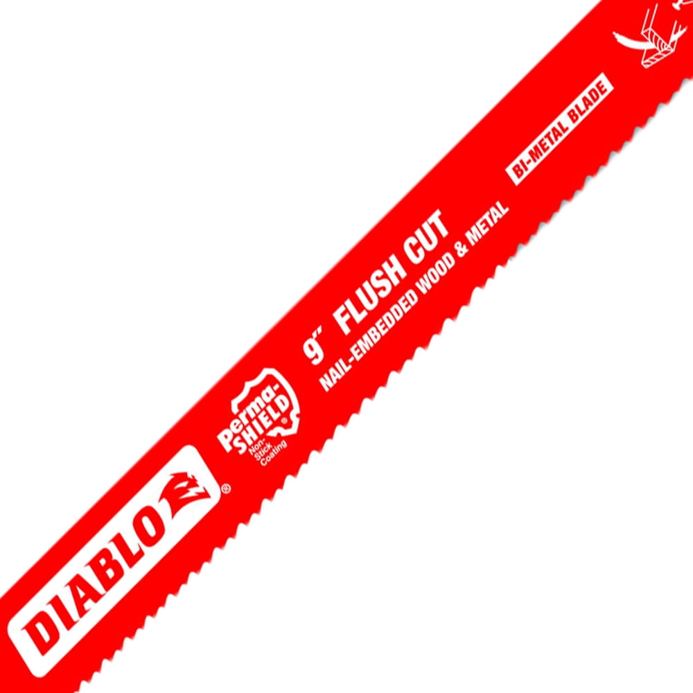 Diablo 9 in. Bi-Metal Reciprocating Saw Blade 10/14 TPI 5 pk