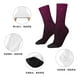 thumbnail image 5 of Fotbe Dark Purple Glitter Calcetas Largas con Estampado para Hombre y Mujer – Calcetas de Compresión Transpirables y Elásticas, Viajar y Uso Diario Talla 5-11, 5 of 6