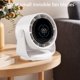 thumbnail image 2 of Ventiladores USB Personal La Ventilador Escritorio Ultra Tranquilo Montados en Pared Pantalla Digital Recargable () Blanco, 2 of 9