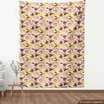 thumbnail image 4 of Autumn Fabric by the Yard, Earth Tones Inspired Exotic Leaves and Flowers Beauty of Summer Theme, Decorative Upholstery Fabric for Sofas and Home Accents, Dark Rust Coral Mustard by Ambesonne, 4 of 5