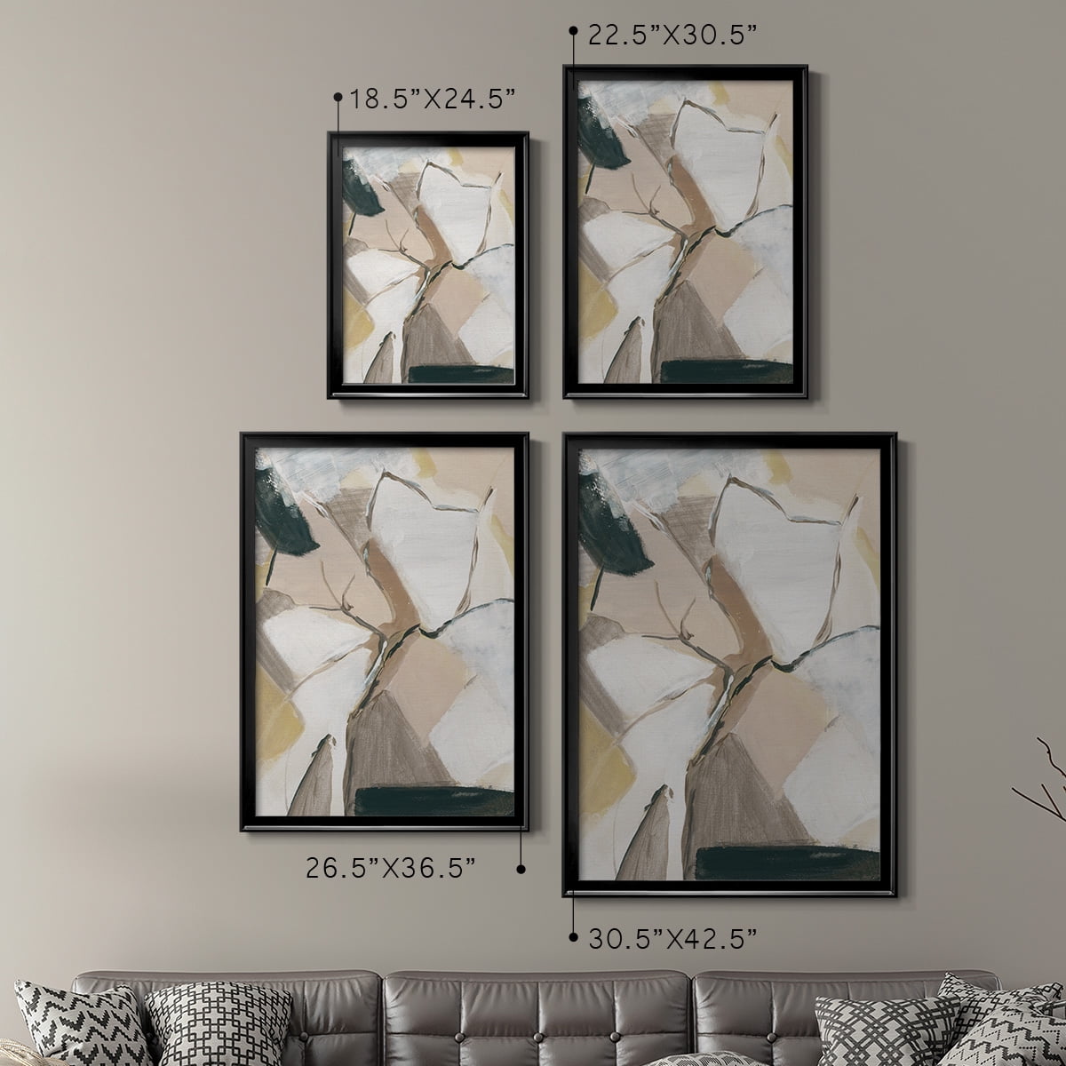 Marble Lines I Premium Framed Print - Ready to Hang