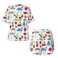 thumbnail image 5 of Lsque Summer Women's Short-Sleeved Pajama Set - 2 Piece Soft and Lightweight Sleepwear Set-Medium, 5 of 9