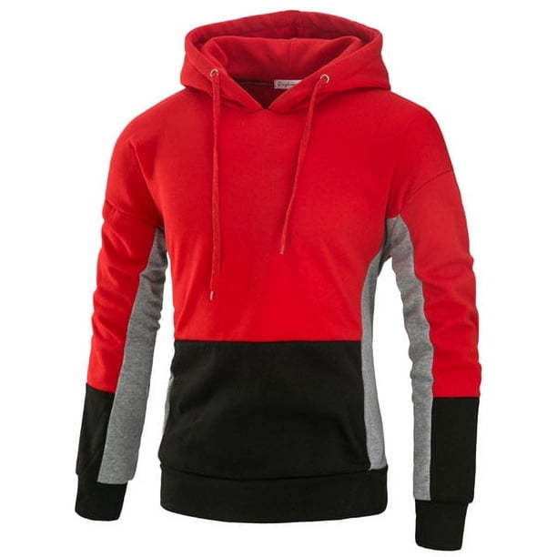 Sudadera con capucha para hombre, jersey de moda, sudadera con capucha a juego de colores, blusa para hombre