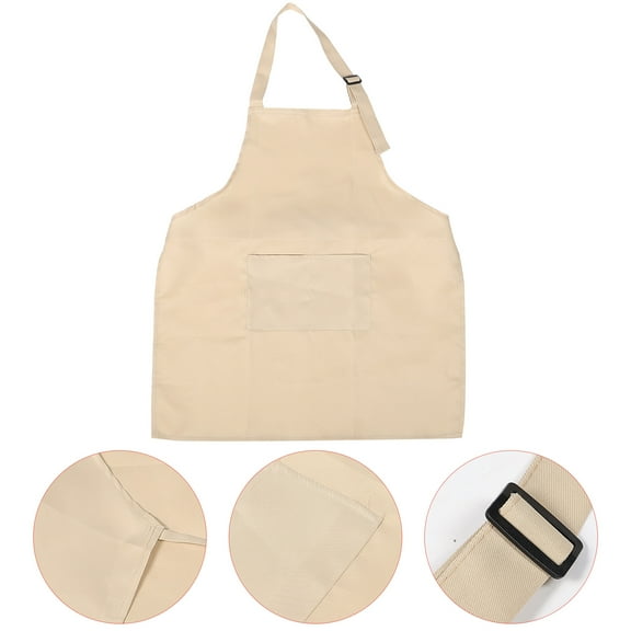 Minkissy Apron For Kitchen Men Adjustable Bib Style With Pockets 1Pack