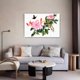 thumbnail image 5 of Póster de mariposas bailando sobre flores de peonía, pintura decorativa, lienzo, arte de pared, pósteres para sala de estar, pintura para dormitorio, estilo marco, 20 x 30 cm, 5 of 8