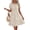 Apricot, variant on Summer Dresses for Women Casual Boho Sundress Short Sleeve V Neck Ruffle A Line Beach Vacation Mini Dress