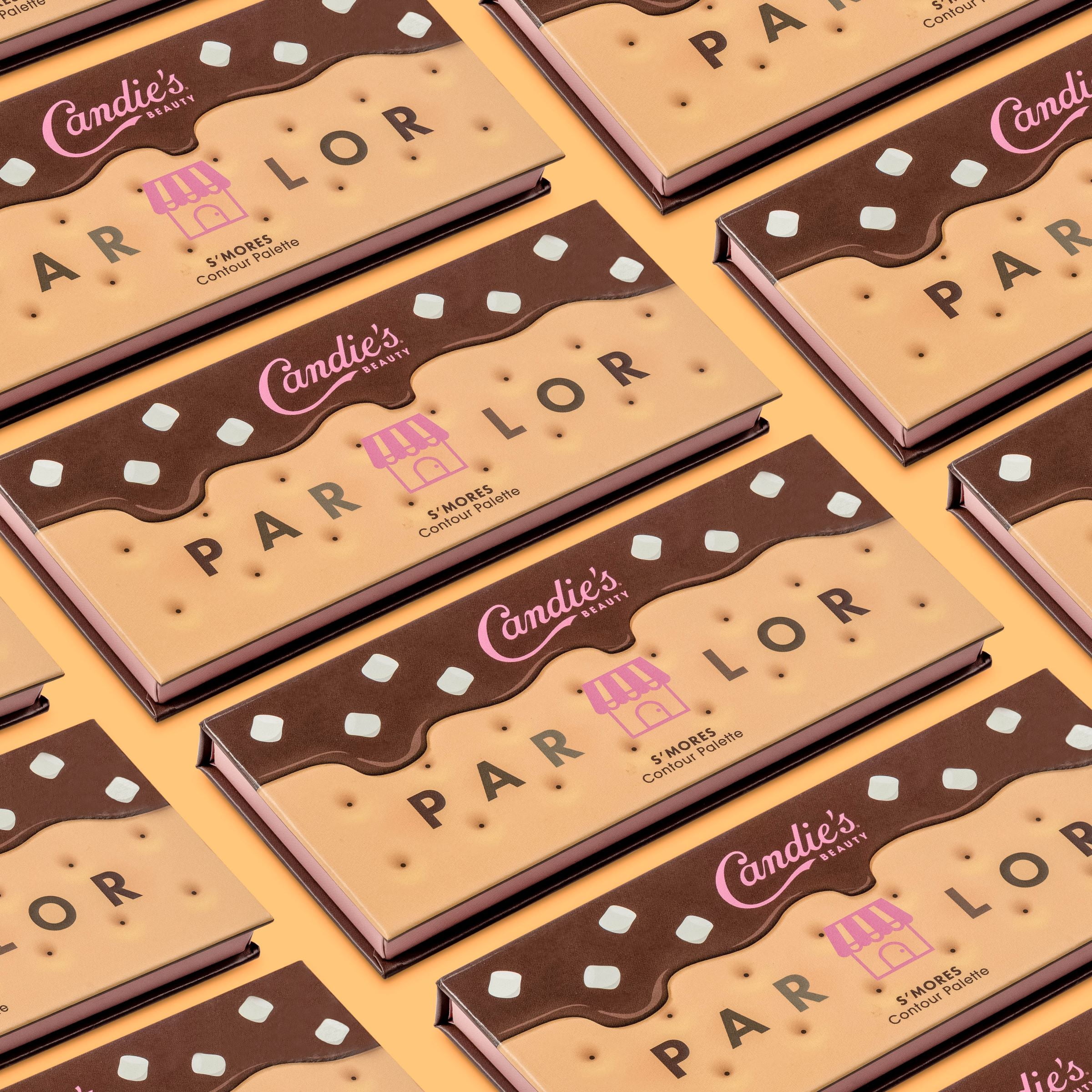 Candie's Parlor S'mores 3-in-1 Contour Makeup Palette, Beige, 3 Shades