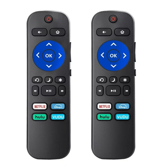 (Pack of 2) Replacement Remote for Roku Series Tv, Compatible Hisense/Onn/TCL/Sharp/Jvc Roku Built-in TV (Not for Box and Express and Stick) by Can-Meageren
