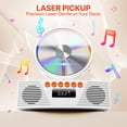 thumbnail image 4 of Reproductor de CD portátil ROADOM Retro Design con Bluetooth/control remoto, 4 of 8