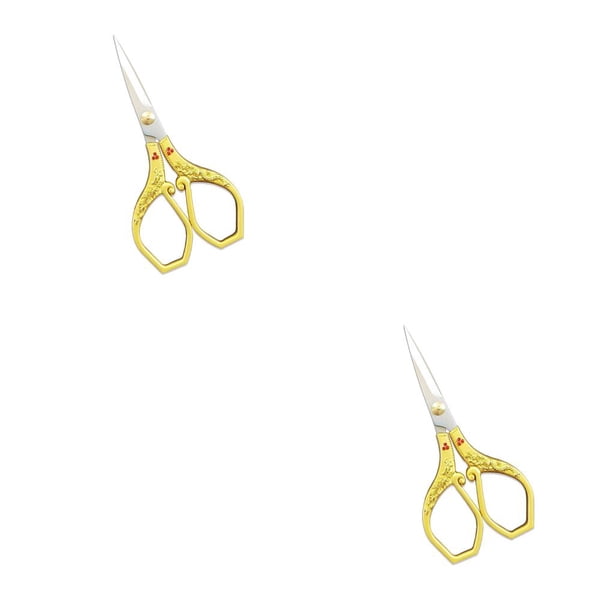 Tijeras Retro Riwesomey Suministros de Costura DIY Cortador de Bordado Oro