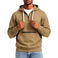 thumbnail image 5 of cllios Half Zip Hoodies for Men with Zippered Front Pocket Drawstring Long Sleeve Casual Hooded Pullover Sweatshirts, 5 of 9