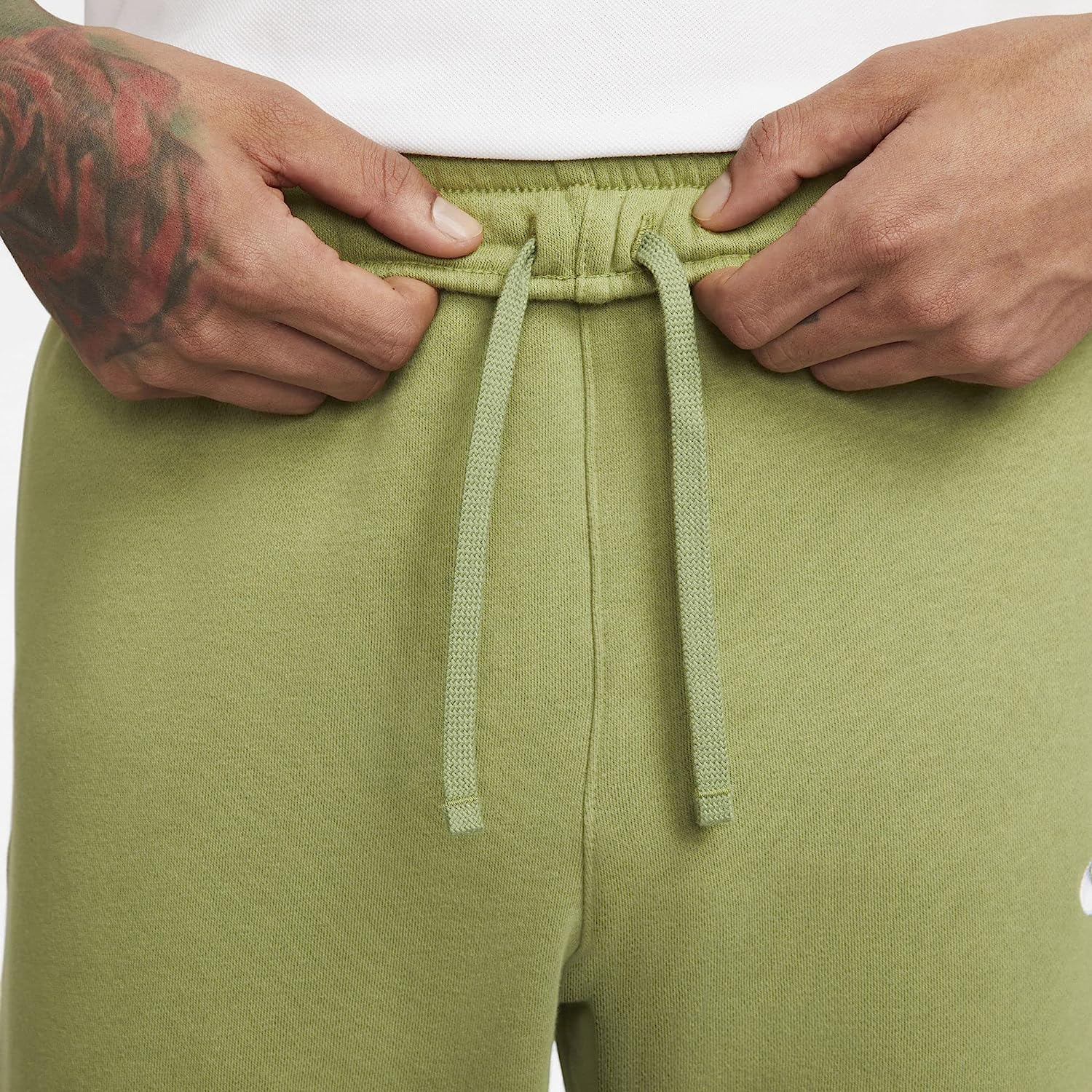 Nike Club Fleece Men's Joggers Alligator White Tapered photo 4