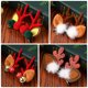 thumbnail image 3 of 4 pares de tocados navideños decorativos para el cabello de niños, pinzas para el cabello, tocados de regalo, 3 of 5