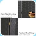 thumbnail image 4 of 4 Panel Room Dividers Foldable Privacy Screen Decorative Indoor Screen 6TF Wooden Office Dividers Partition Wall for Home, Office, Bedroom, Gray, 4 of 7
