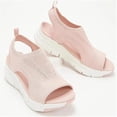 thumbnail image 5 of Sandalias de playa de suela gruesa para mujer, sandalias suaves y anchas con parte superior de cuero para ir de compras, conducir y caminar, 5 of 5
